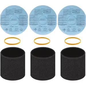 Filter Replacement 90585  Sleeve for Shop Vac Wet Dry Vacuums 90304 90350 90333,VF2002  Dry Vac 9010700 Filter, Fits  5 Gallon Up Wet Dry Vacuum Cleaners