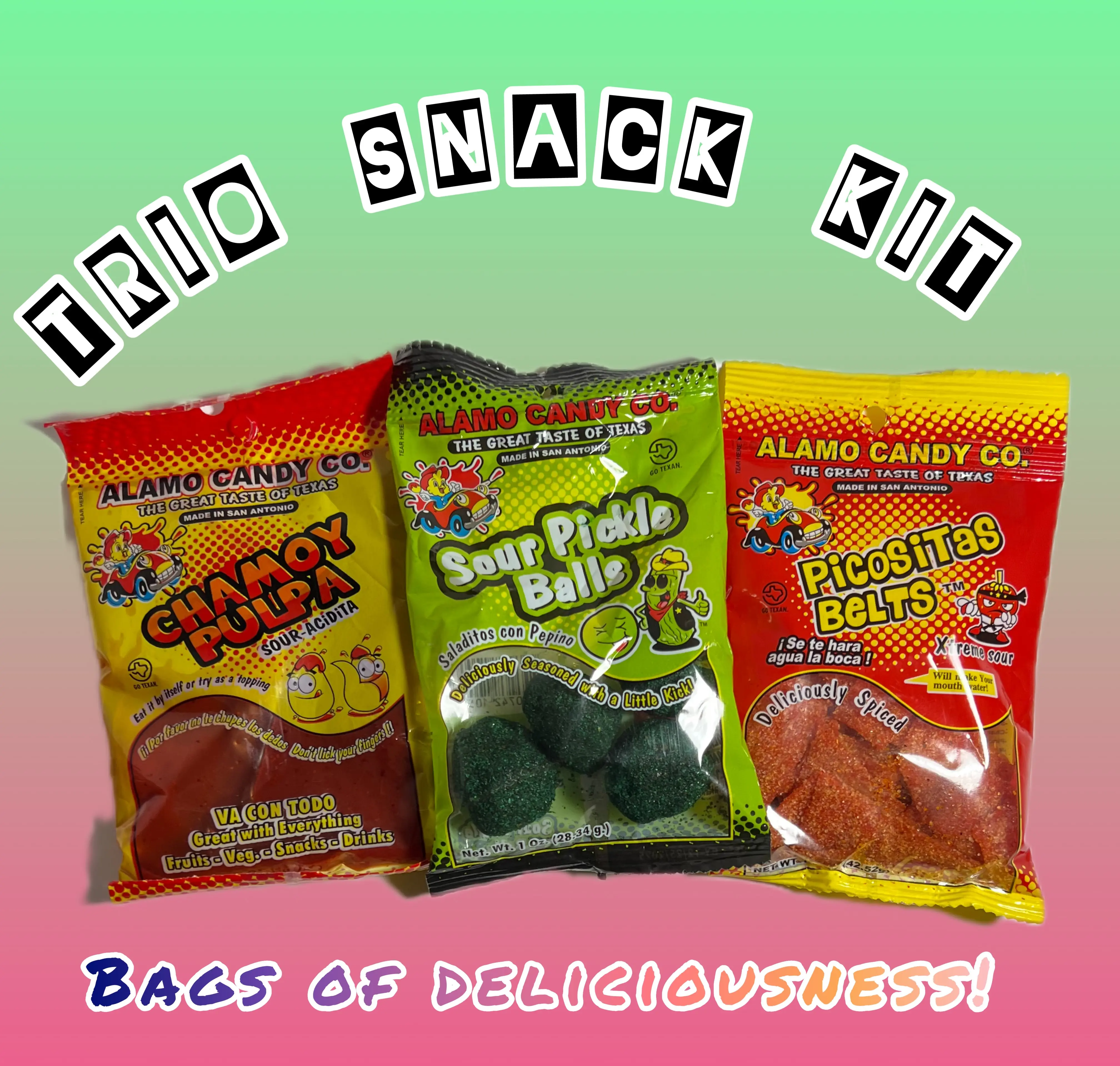 Chili Candy Tx Trio Snack Kit Sweet Tangy Sour Chamoy Chili Candy Tx Trio Snack Kit Sweet Tangy Sour Chamoy