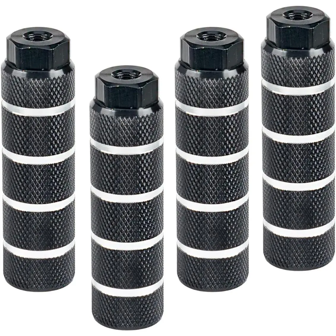 Bike Pegs for 3/8 inch Axles, Aluminum Alloy Anti-Skid Bicycle Pegs for Mountain Bike Backseats Stands Cycling Rear Stunt Pegs