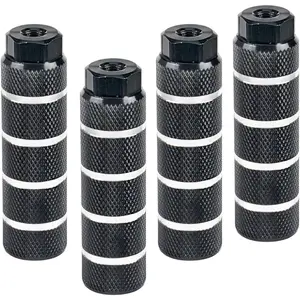 Bike Pegs for 3/8 inch Axles, Aluminum Alloy Anti-Skid Bicycle Pegs for Mountain Bike Backseats Stands Cycling Rear Stunt Pegs