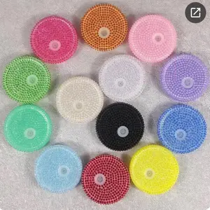 Rhinestone Lids - Assorted Colors for Decorative Use