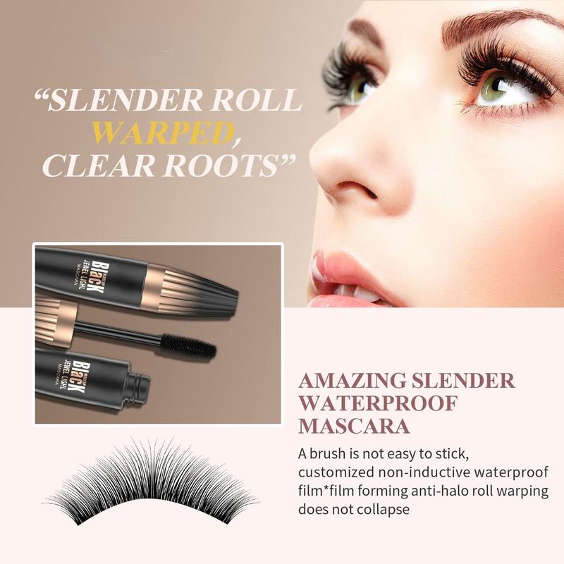 My Amazing Lash Mascara 4D Silk Fiber Plump Enlarge Eyelashes Waterproof Classic Black Volume Length All Day Voluminous Lengthy Lashes Makeup Long Lasting Formula Easy Removal