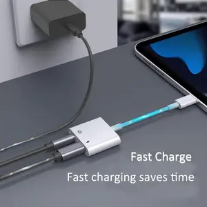 2-In-1 Charger & Aux Audio Adapter Converter, Compatible with Phone to 3.5mm Headphone Jack, Fits iPhone 14 Pro Max 13 12 11 XS XR 8 Plus 7