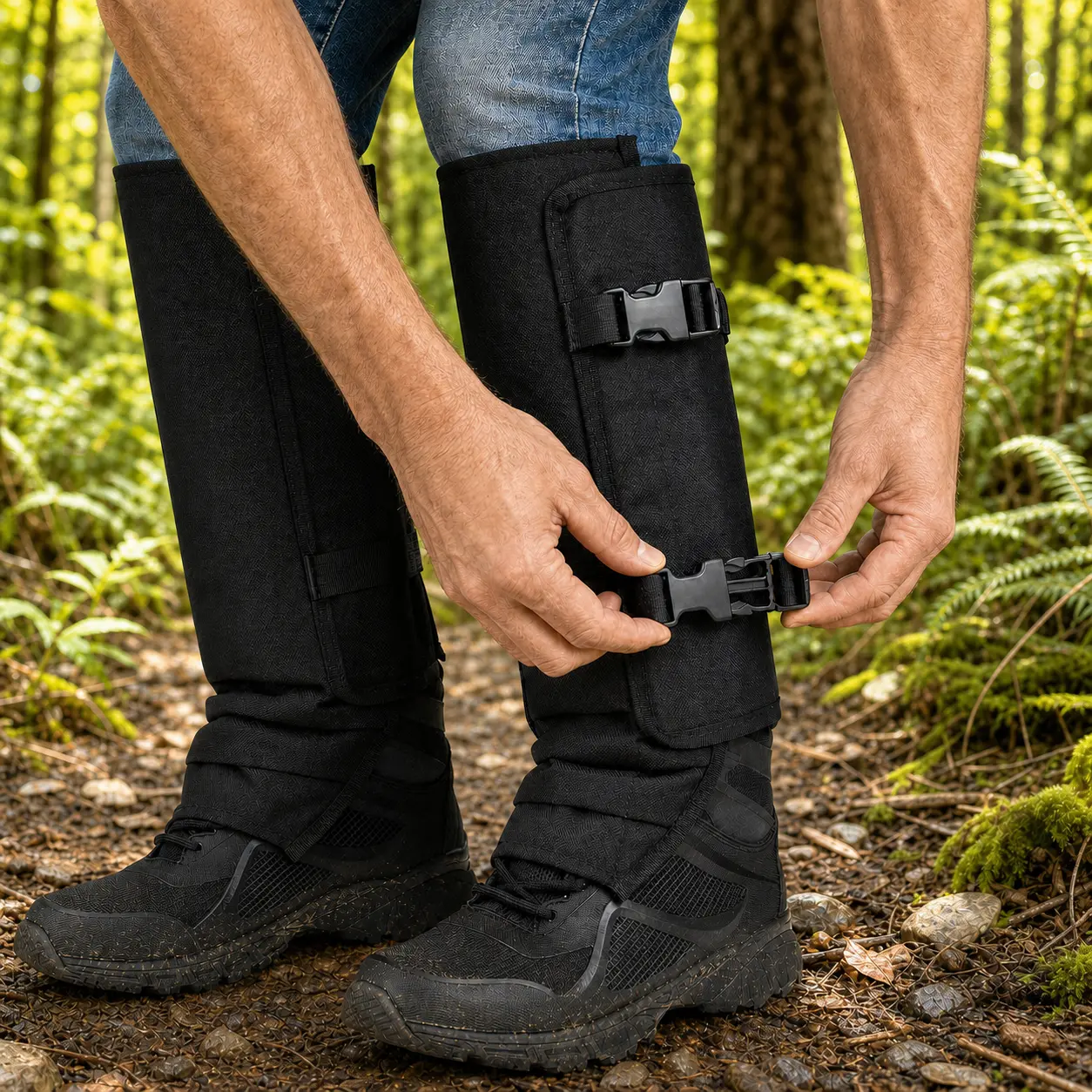 Unisex Adjustable Outdoor Snake-Resistant Leg Gaiters, Durable Abrasion-Resistant Protective Gear for Hunting, Hiking, Farm Work, and Outdoor Exploration