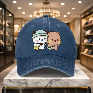 1 Casual and Versatile Bubu and Dudu Baseball Cap Peaked Cap Adjustable Design Suitable for Outdoor Sports and Everyday Casual Wear Casual Street Hat for Casual Wear   Baseball team cap