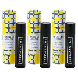 Beekman 1802 Goat Milk Lip Balm 3pc Set - Sunshine Lemon Auto-Ship®