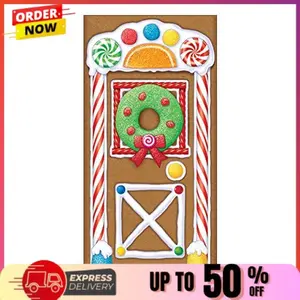 Beistle Gingerbread House Door Cover