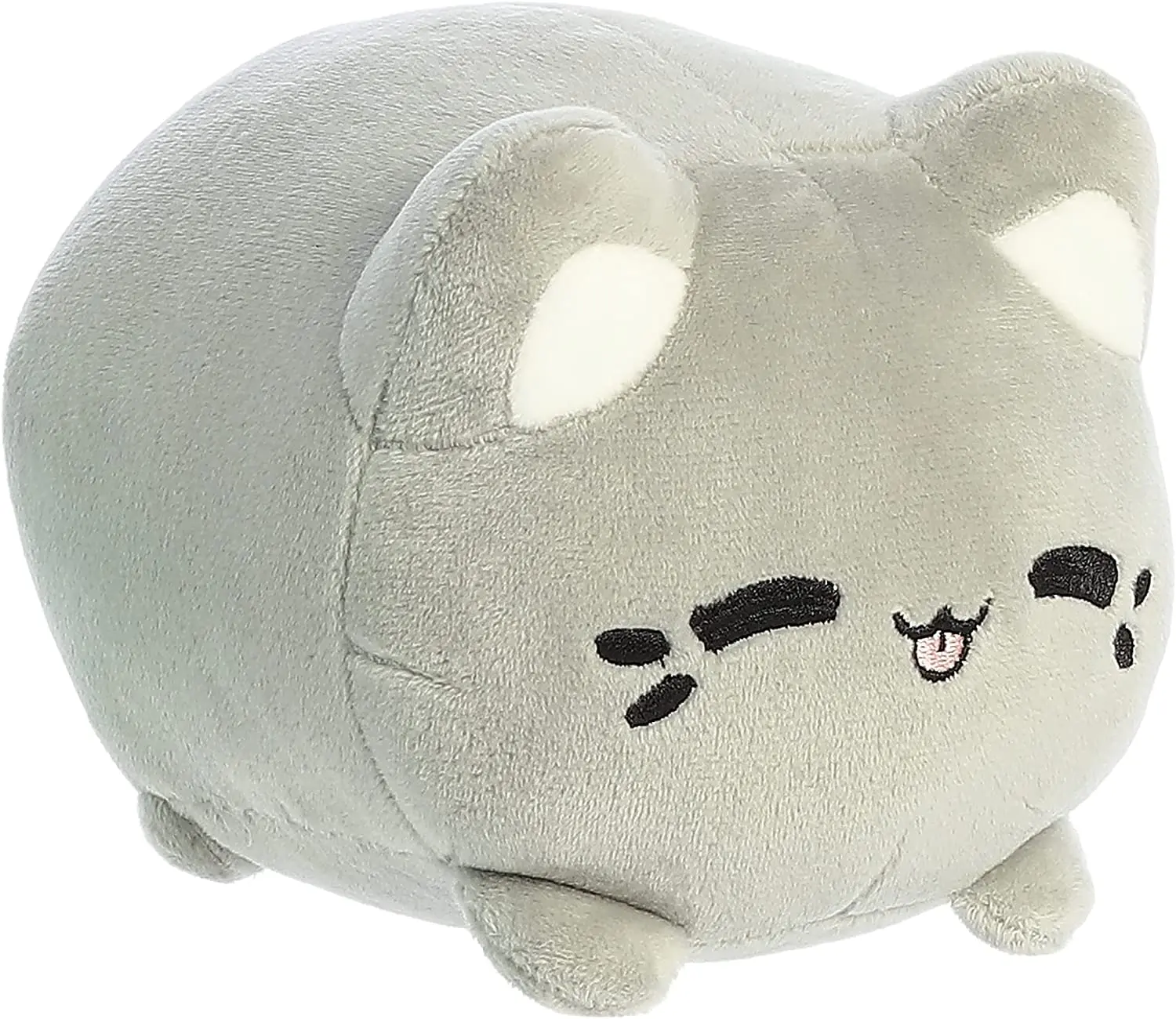 7-in Japanese-Inspired Aurora Tasty Peach Earl Grey Tea Meowchi Plush, Super Soft Fluffy Touch Stuffed Figure, Cuddly Doll Gift for Collectors
