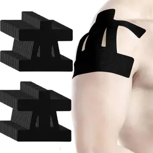20 Count Kinesiology Tape for Shoulder Pain Relief Pre Cut Sports Waterproof Breathable Enhance Elastic Kinesiology Athletic Tape for Shoulder Support and Muscle Sports(Black) tiktokshopspringglowup men fashion,summerwins