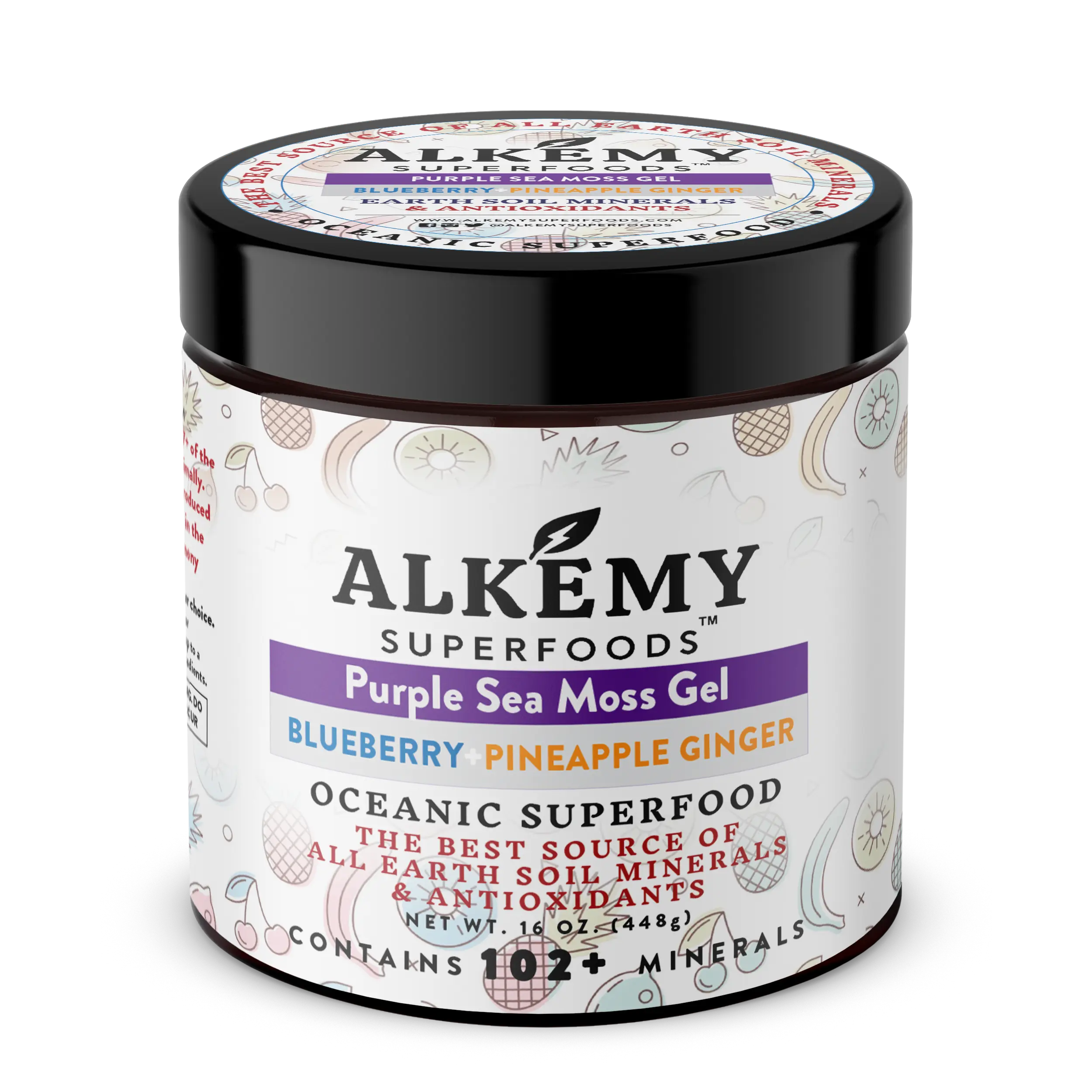 Purple Sea Moss Gel + Blueberry Pineapple & Ginger