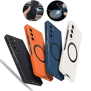 Zfold7 New Slim Skin Feel Shockproof Case For Samsung Galaxy Z Fold 7 6 5 4 3 Fold6 Magnetic Wireless Charging Fold7 Hard Cover