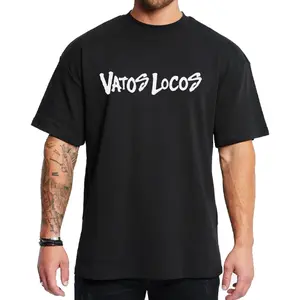 Vatos Locos Forever Logo Chicano Clothing Chicana Outfit Lowrider Style Chola Graphic Tee Hoodie Loose Fit Medium Heavy Cotton Blend True to Size for Men & Women S-5XL