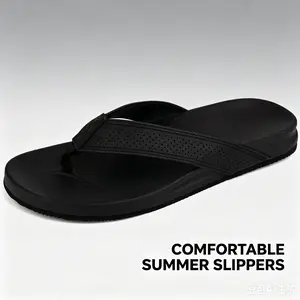 Summer men's flip flops comfortable beach sandals summer anti slip and durable slippers indoor and outdoor casual shoes