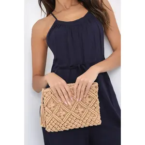 Boho Crochet Tulip Clutch