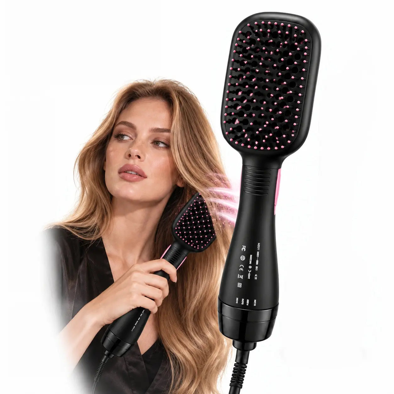 2-in-1 Comfortable Comb Design Multifunctional Hair Dryer, Fast-Drying Hairstyling Tool, Hot Air Combing Brush for Hairdressing, Trending Products, Makeup Products, Back to School, Hair Straightening Comb