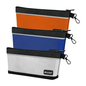 TICONN Tool Pouches 3 Pack – Heavy Duty 1680D Oxford Waterproof Zipper Utility Bags | Portable Small Tool Organizer for Tools, Cables & Accessories Storage