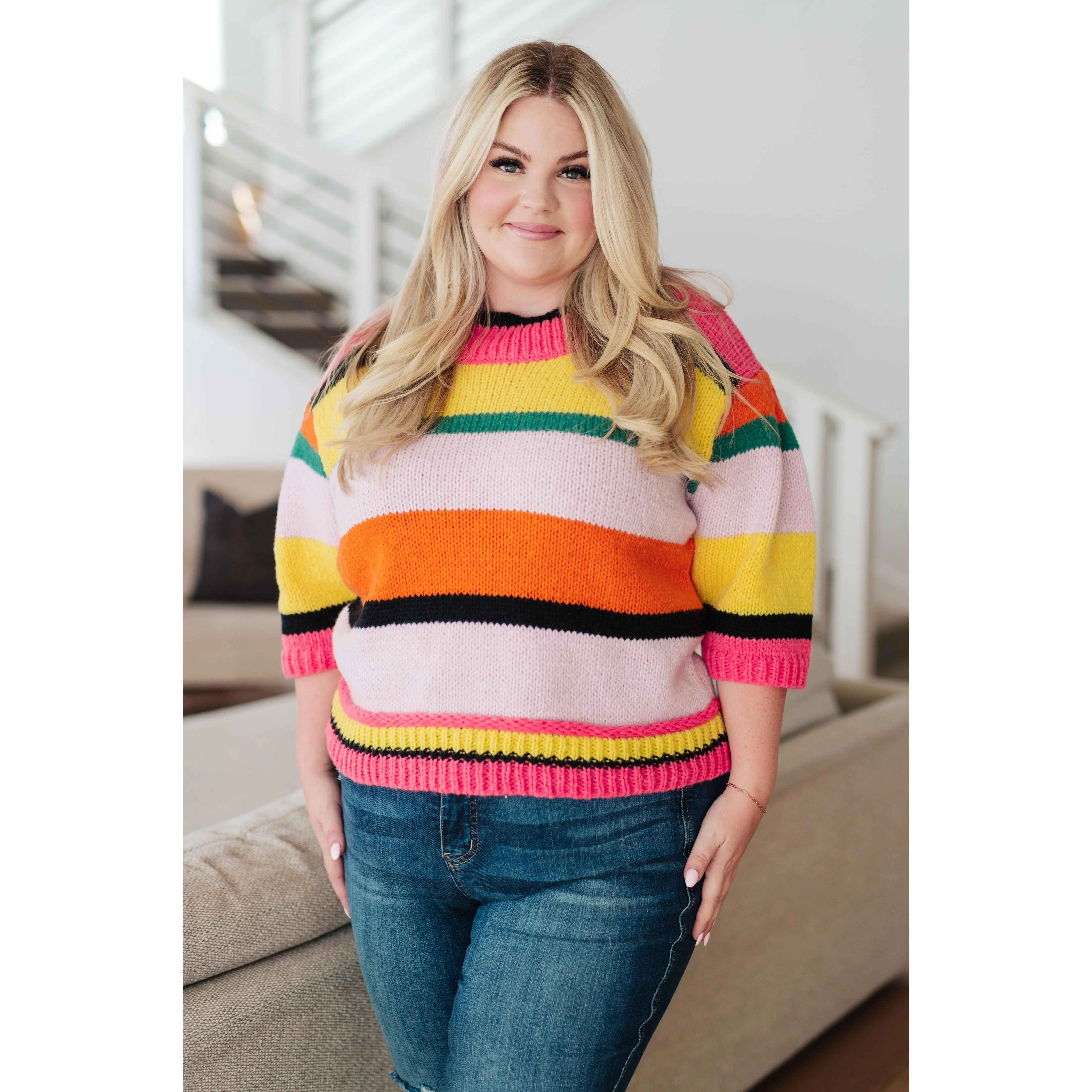 Bright Side Striped Sweater