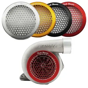 Billet 4" Inch Turbo Inlet Guard Velocity Stack Adapter Bellmouth Intake Hex