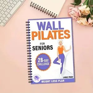 Pilates Exercise Plan, 112 Pages, Suitable for Seniors and Beginners, Weight Loss, Workout, Fitness Guide
