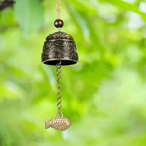 1 - Classical Dragon Feng Shui Wind Chimes, Outdoor Wind Chimes, Outdoor and Interior Decorations, Metal Auspicious Wall Clocks, Garden Yard Decorations, Gifts for Friends and Family