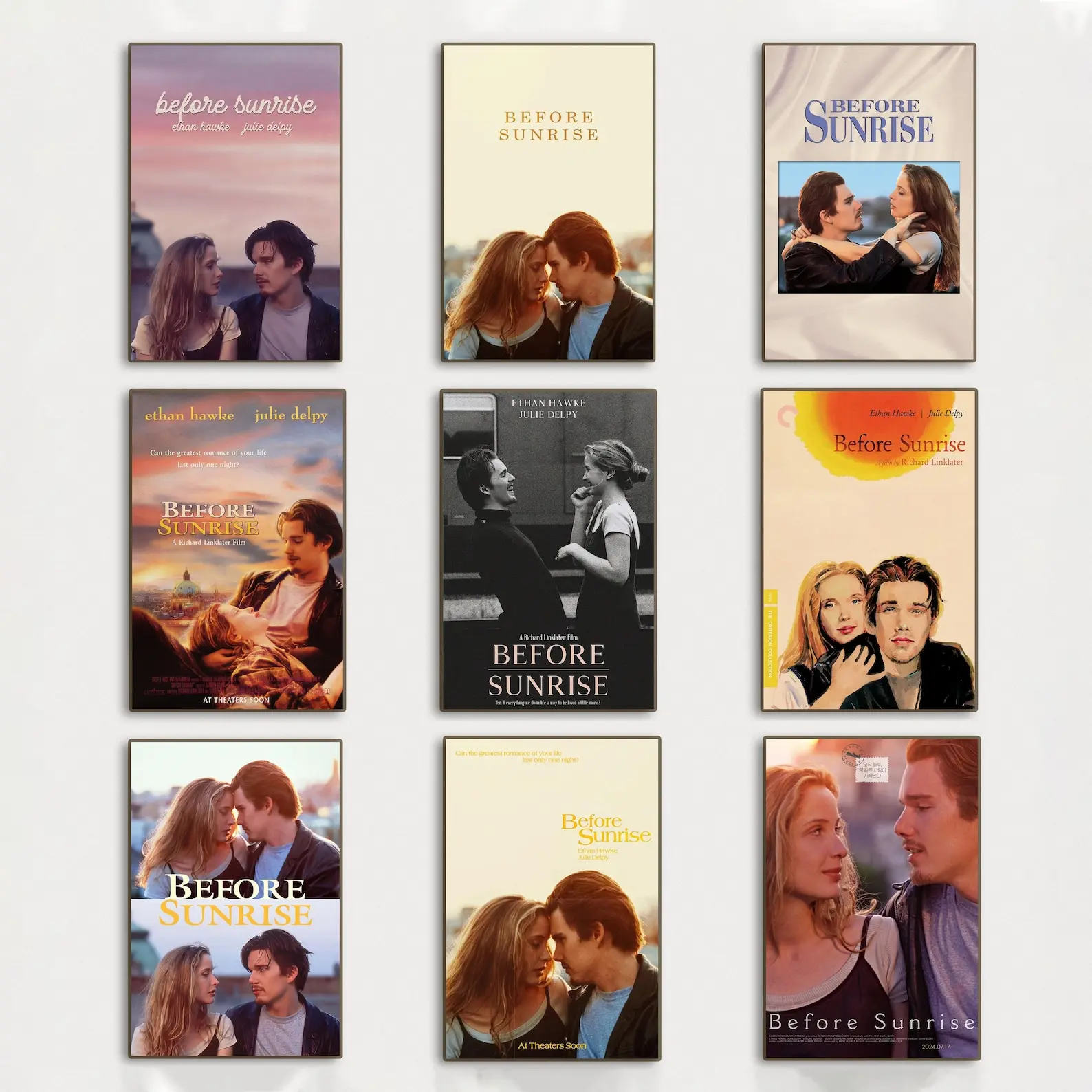 Before Sunrise Movie Poster, High-Definition Artistic Canvas Print for Home Decor, Bedroom Decor, Cinema Night, Hd Image