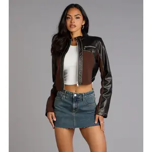 Speed Dial Faux Leather Motocross Jacket Speed Dial Faux Leather Motocross Jacket