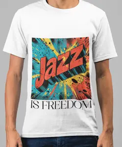 Jazz Is Freedom Shirt, Jazz Music Lover T-Shirt, Jazz Musician Gift Tee, Retro Jazz Graphic Shirt, Jazz Festival Outfit Tee, Jazz Music Quote Shirt, Jazz Lover Casual Tee