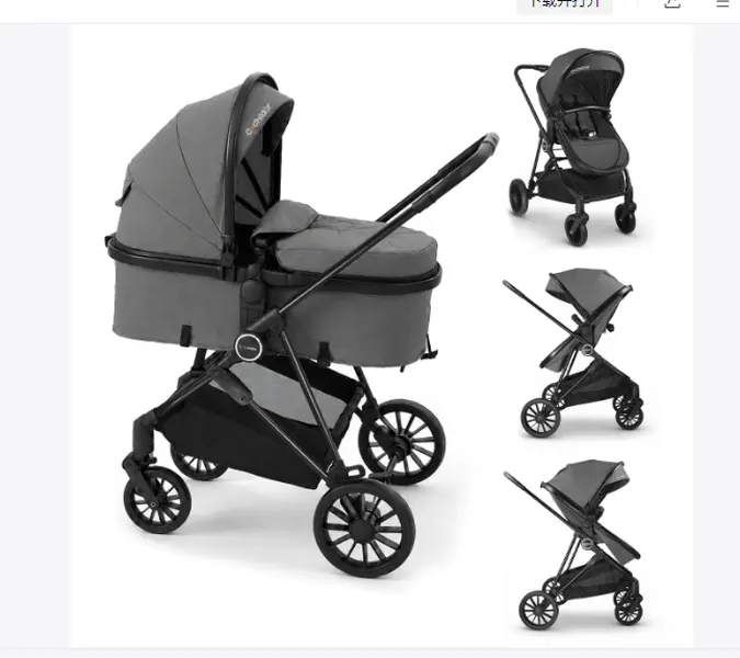 Cochildor Kids Stroller High-view for Babies - Vintage 90 Orbit Baby Stroller with Sunshade Canopy & Windproof CovCochildor er - Two Modes: Sitting & Lying - Aluminum Alloy Frame - One-Click Folding - Universal Wheels strollers for babies