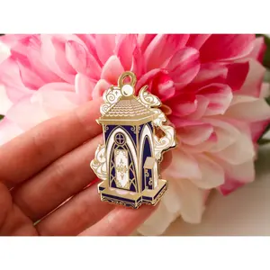 Gold Enchanted Forest Lantern Hard Enamel Pin