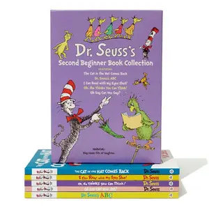 Dr. Seuss's Second Beginner Book Boxed Set Collection: The Cat in the Hat Comes Back; Dr. Seuss's Abc; I Can Read with My Eyes Shut!; Oh, the Thinks Y -- Dr Seuss, Mixed Media Product