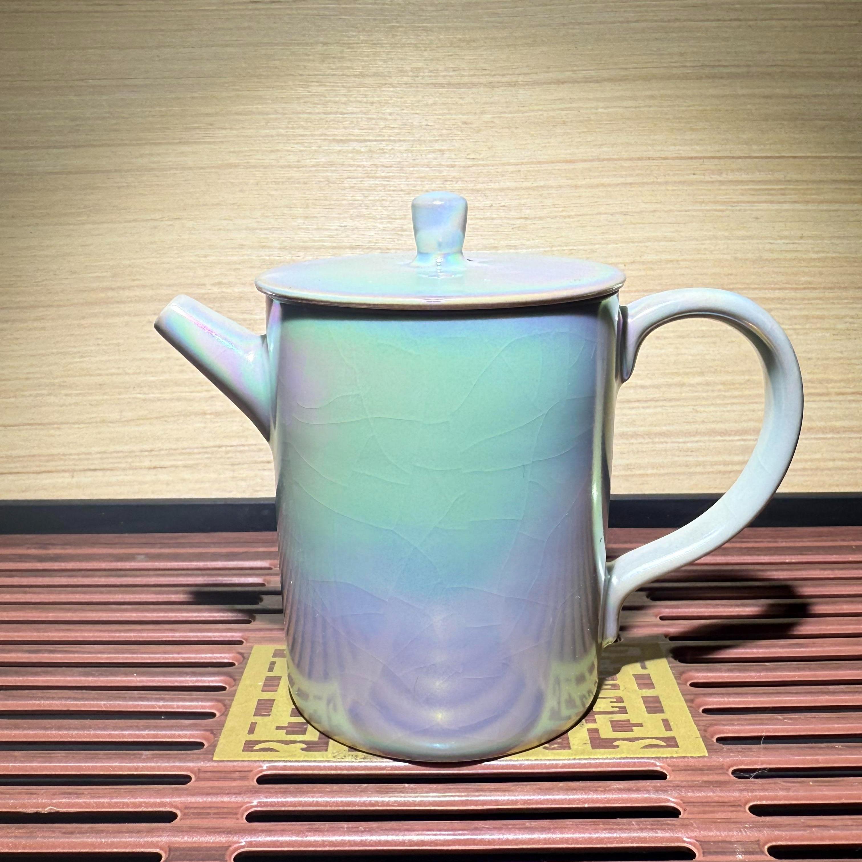 Jianzhan, handmade by master, inherited from intangible cultural Pearl glaze teapot