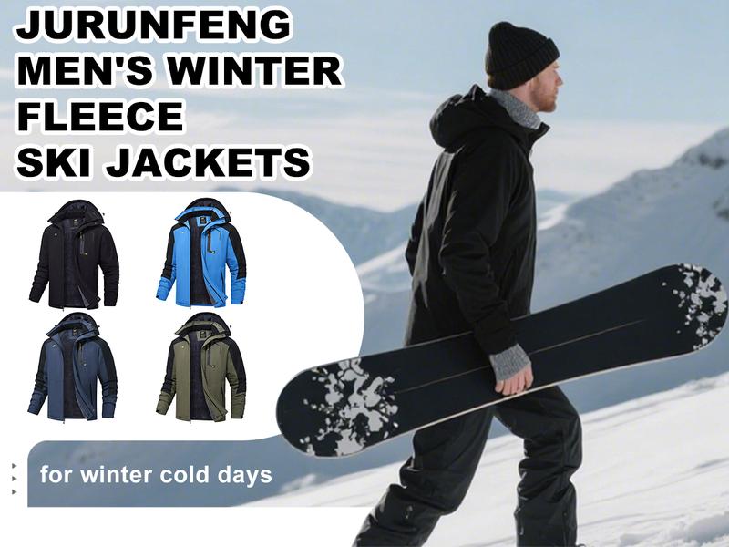 Men's Ski Jacket Winter Warm Snow Coat Waterproof Windbreaker Hooded Work Outerwear Snowboarding Jackets Men's Ski Jacket Winter Warm Snow Coat Waterproof Windbreaker Hooded Work Outerwear Snowboarding Jackets