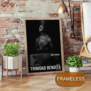 Blessd Poster Music Album Modern Art 2D Poster, Suitable For Bedroom Living Room Decor. Vibrant Colors, Clear Images Ideal For Home Office Decor.