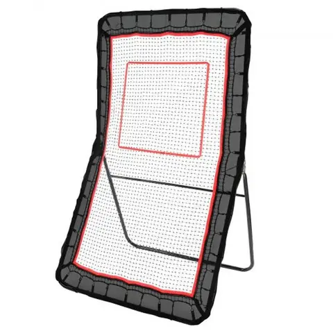 VEVOR Lacrosse Rebounder for Backyard, 4X7 Ft Volleyball Bounce Back Net, Pitchback Throwback Baseball Softball Return Training Screen, Adjustable Angle Shooting Practice Training Wall with Target Does not apply