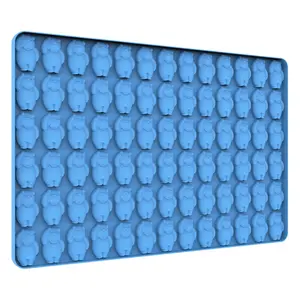 1 PC Gummy Bear Silicone Mold with Scraper, Ideal for Gummy Bears, Chocolates, Candies, Ice Cubes, Durable and Reusable, Silicone Freezer Molds