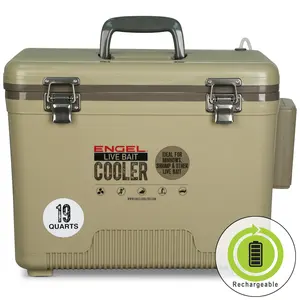 Engel 19Qt Live bait Pro Cooler with AP3 Rechargeable Aerator & Stainless Hardware
