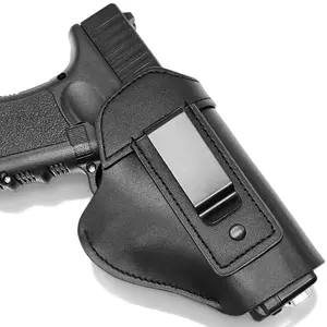 IWB Leather Gun Holster for Inside Waistband Concealed Carry Pistol Fits Similar Sized Handguns Right/Left Hand Draw