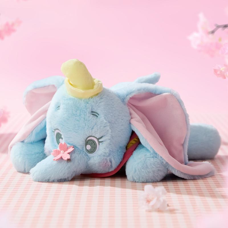[CHRISTMAS GIFT] Disney Series Winnie the Pooh Stitch Dumbo Plush Figure – Sakura Pose Soft Toy Gift Versatile Huggable Pillow for Napping Gift for Kids Friends