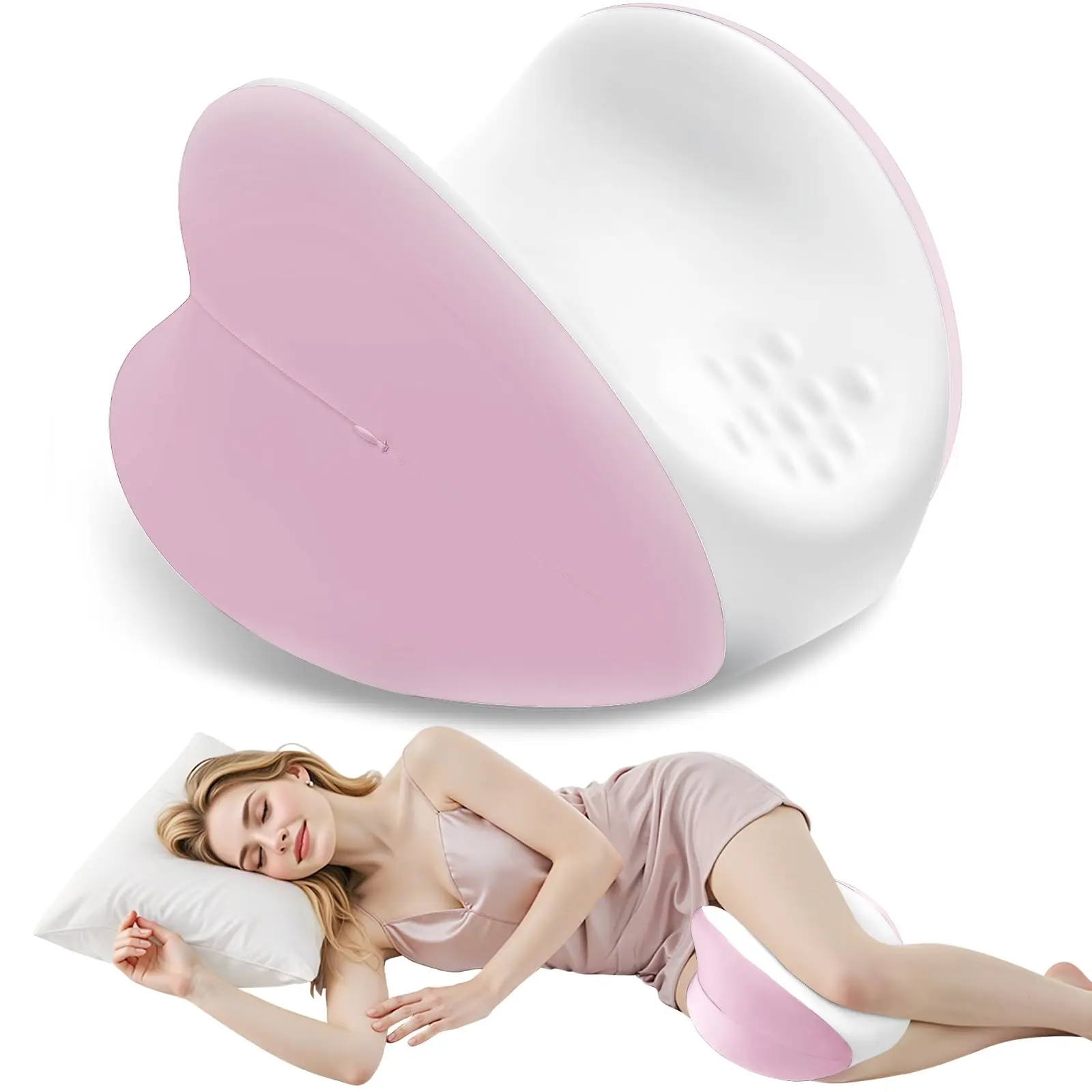 Knee Pillow for Side Sleepers, Leg Pillow for Side Sleeping, Cooling Side Sleeper Pillow for Pregnancy, Maternity & Body Pain Relief