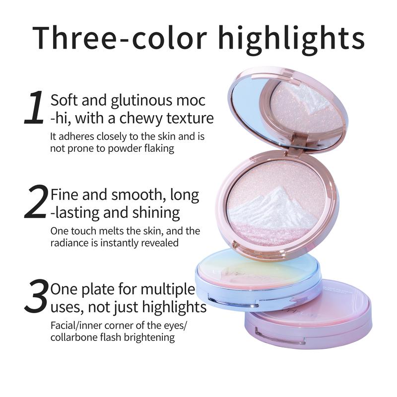 Truth'Key Autumn Reflections: Sunlit Golden Mountains, Three-Tone Highlighting Powder, Hydrating Glow, Brightening Finishes, Fine Shimmer, Explosive Flash, Brightening Effect