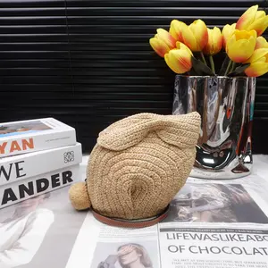 Pre-owned Loewe Raffia Shoulder Bags Bunny Shoulder Bag T10219202