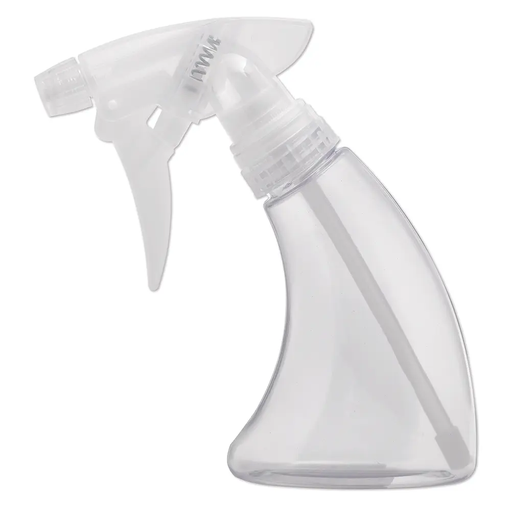 Soft 'N Style 5oz Adjustable Compact Mini Curved Fine Mist Spray Bottle - Reusable 3.0 to 5.9 fl. oz. Home Storage Bottle for Plant Care, Hair Cutting & Dampening Hair (For At-Home Users, Barbers), Home Supplies