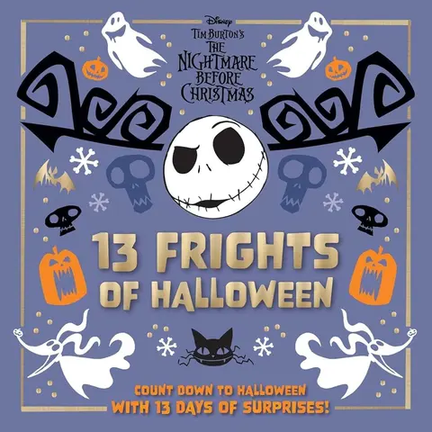 Disney Tim Burton's The Nightmare Before Christmas 13 Frights Halloween Countdown Calendar - English Kid Books for 8-12 Years, Countdown to Halloween, Secret Gift Pockets, Daily Spooky Finds, Spooky Mini-Books, Family Gift, Children's Literature