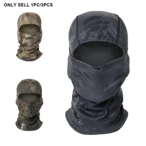 TacticaBalaclavaSet - Breathable Camo Face Cover for Motorcycle Riding, Hiking, Hunting, Unisex Sun Protection & DustproofNeck Gaiter, Camouflage Neck Gaiters