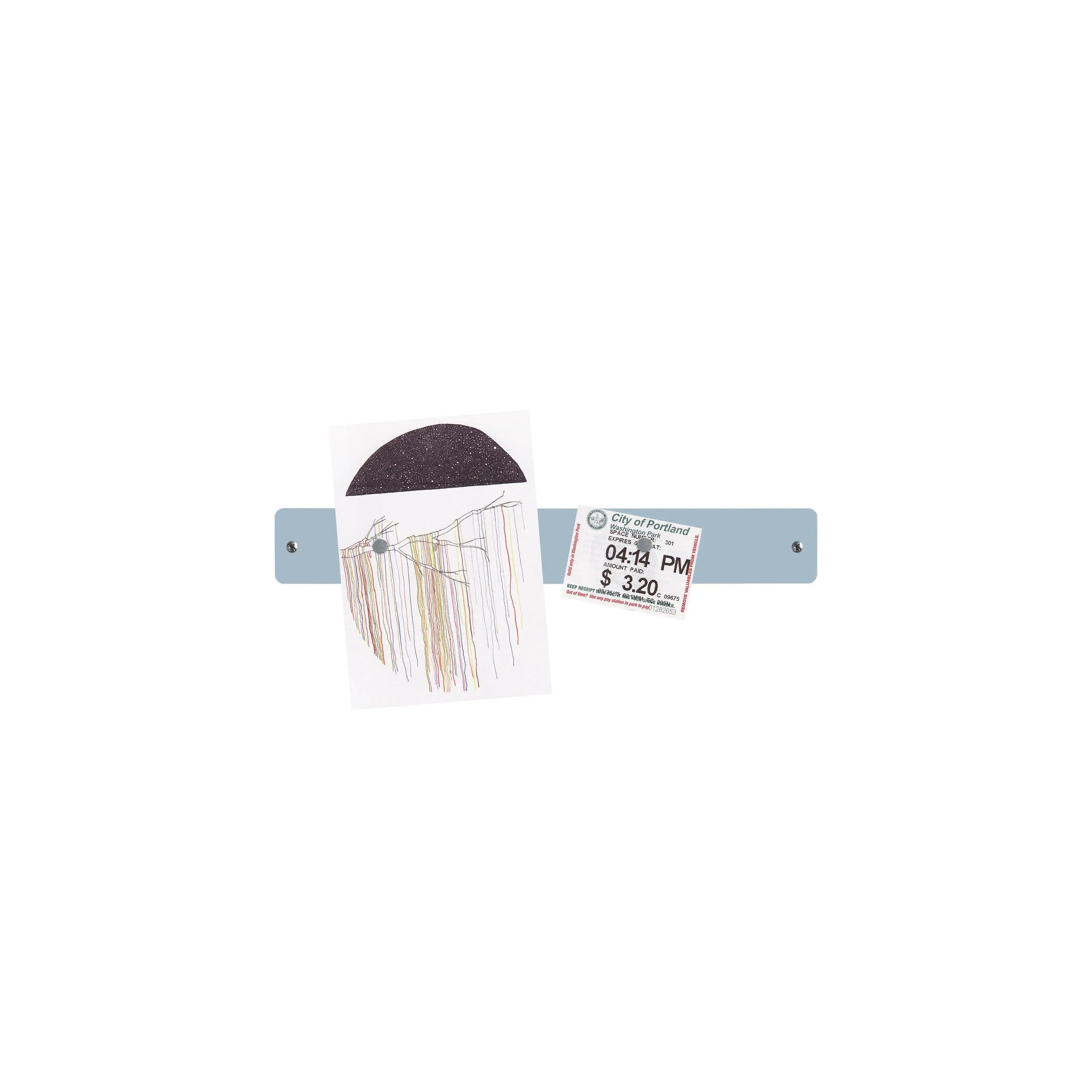 mini magnetic strip bulletin board