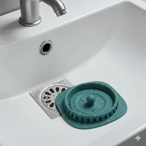 Durable Silicone Drain Stopper, Anti-Odor & Bug Proof Drain Cover for Bathroom Kitchen Sink, Washable Non-Slip Plug, Prevents Clogs & Mold, Essential Home Accessory.