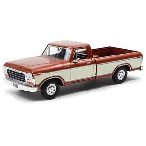 1979 Ford F-150 Custom – Brown / Cream Two-Tone (Timeless Legends) Diecast 1:24 Scale Model - Motormax 79346BRNCRM