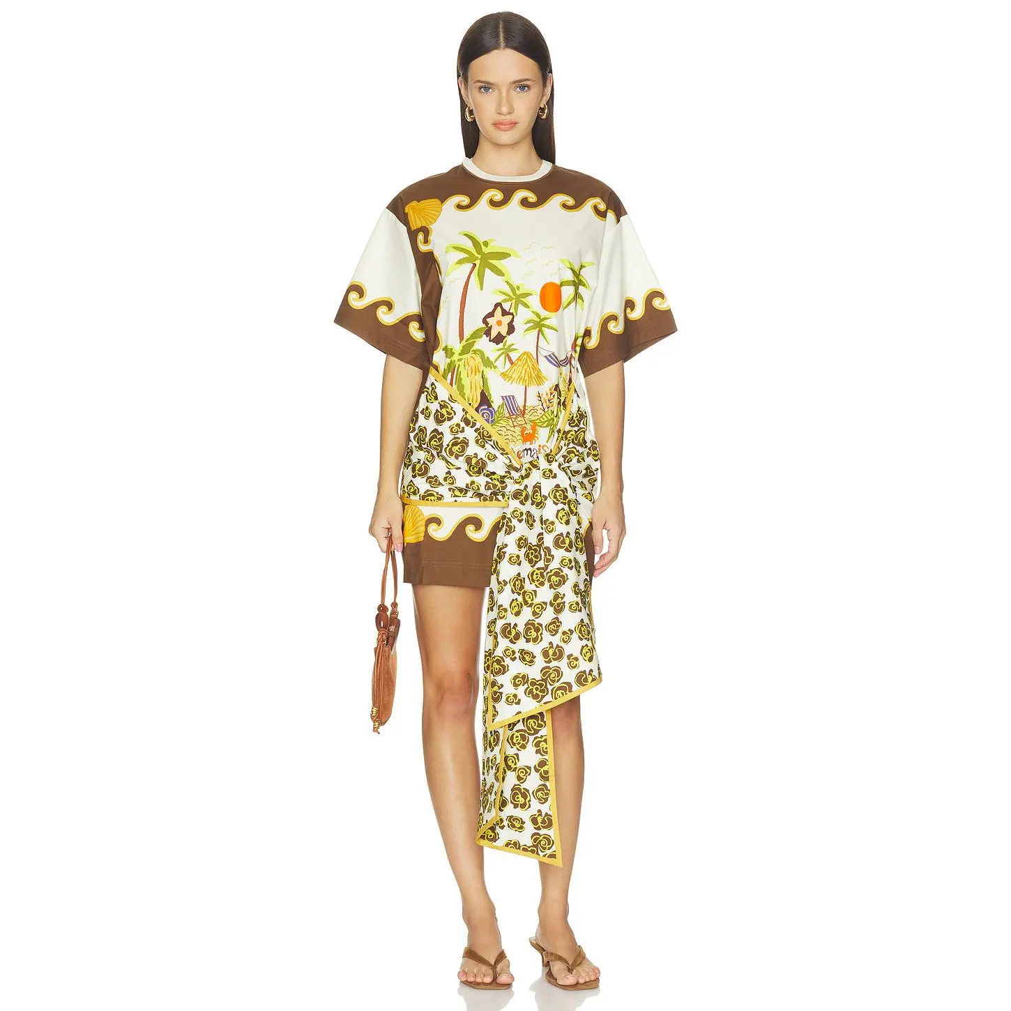 Alemais Island Cove Mini Dress in Cream