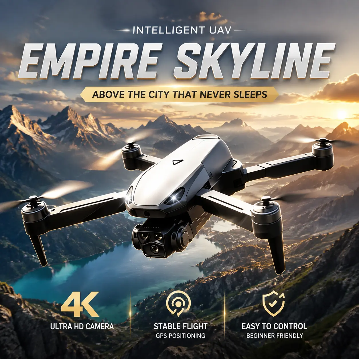 M8 Pro 2026 Foldable GPS Drone with 4K UHD EIS Camera, 5G FPV Transmission, Intelligent Obstacle Avoidance, Auto Return, 360° Flip, Dual Batteries – Easy-to-Fly Drone for Beginners & Adults