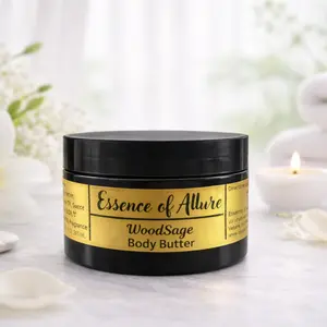 Masculine WoodSage body butter for men by Essence of Allure